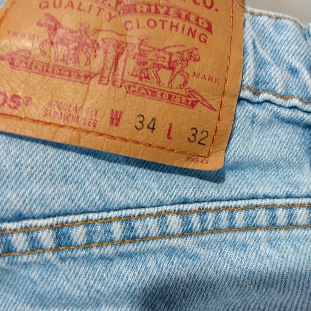 Levi's blue jeans red tab 505